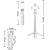 Ulanzi JJ02 White (M005) - mini statyw, selfie stick i grip do smartfona z pilotem Bluetooth - wymiary